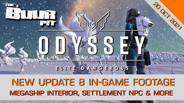 Elite Dangerous Odyssey: New In-Game Footage Revealed, Megaship Interiors, Settlement NPC & More