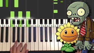 Plants vs Zombies - There's A Zombie On Your Lawn  (Piano Tutorial Lesson)