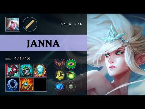 Janna Mid vs Cassiopeia - BR Grandmaster Patch 26.13