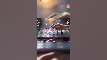 ASMR Typing on #princess 👸 Crystal Keyboard , Satisfying Sounds~Relaxing Keyboard Experience #ai