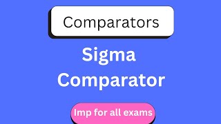 Sigma Comparator | Comparators | MMM