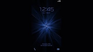 Galaxy Premium Theme - Blue Star Animated Lockscreen