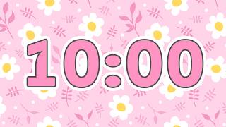 🌼 10 Minute Timer With Relaxing Lofi Music, Alarm & Cute Daisies | 4K Countdown screenshot 5