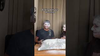 Playing stone paper scissors n  powder. #couplecomedy #funny #funnyvideo #viral #fun #games