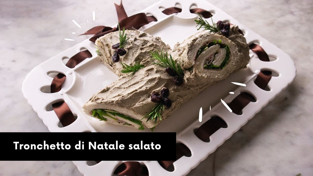 TRONCHETTO DI NATALE SALATO facilissimo da preparare e per tutti i gusti!