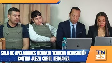 Sala de apelaciones rechaza tercera recusación contra jueza Carol Berganza