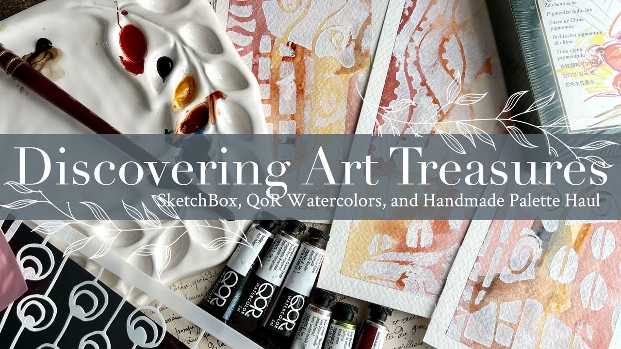 Discovering Art Treasures: SketchBox, QoR Watercolors, and Handmade Palette Haul