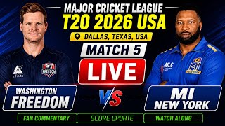 🔴 LIVE | MI New York vs Washington Freedom | MLC 2026 | Live Match Today | Live Score Commentary screenshot 1