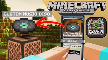 How to make Custom Music Disc in Minecraft Pocket Edition  [1.21+] with McToMc app.