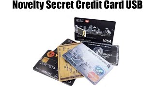 Novelty Secret Credit Card USB 2.0 Flash Drive Memory Stick NEW 16GB Review