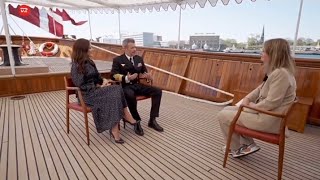 King Frederik and Queen Mary give first interview aboard the royal yatch Daneborg. #royalnews