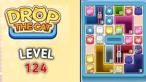 Drop the cat level 124 walkthrough solution gameplay