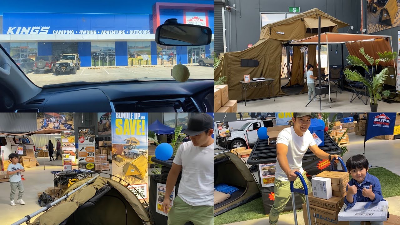 Shopping for camping gear at Kings YouTube
