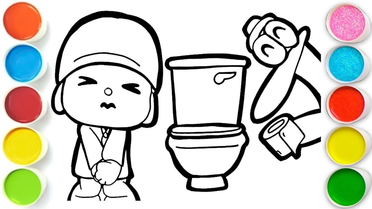 Рисование, раскрашивание и создание картинок по мультфильму «Покойо и Пато» для детей и малышей. ...