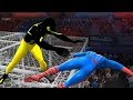 The amazing spiderman vs yellow spiderman  wwe battle