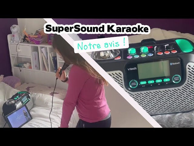 Test de l'enceinte SuperSound Karaoke, boom box pour écouter de la musique,  Dès 5 ans