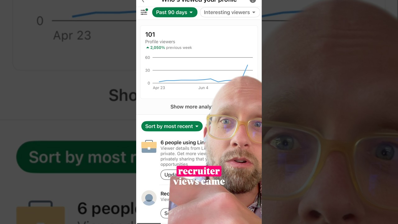 "6 Recruiters Found Me in 2 Hours Using LinkedIn Videos 