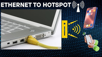 How to create a hotspot using ethernet | Share ethernet internet via Wifi | Ethernet to Wifi hotspot