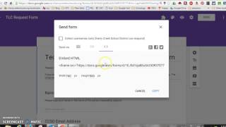 Embed Google Form into Schoology