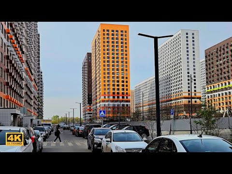 видео: Прогулка по Москве:  ЖК Люблинский парк (с субтитрами)