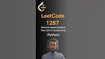 LeetCode#1287 Element Appearing More Than 25% In Sorted Array - Python