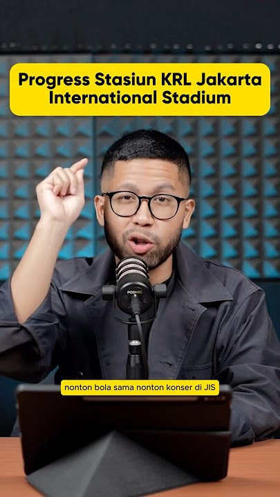 Progress Stasiun KRL Jakarta International Stadium