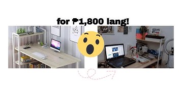 [ UNBOXING & ASSEMBLING ] STUDY TABLE FROM SHOPEE! ✨