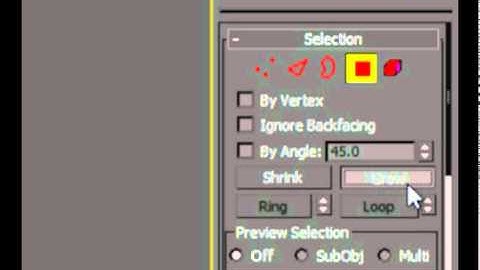3Ds Max 2011 Basic - How to Quick Select Polygons.mp4