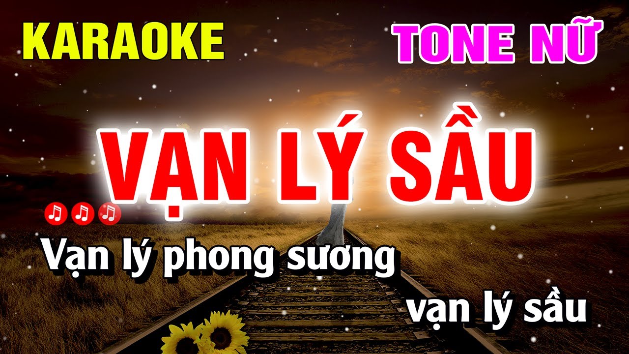 Karaoke Vạn Lý Sầu Tone Nữ Beat Hay | Nguyễn Linh
