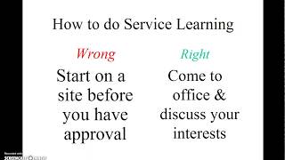 Service Learning Project