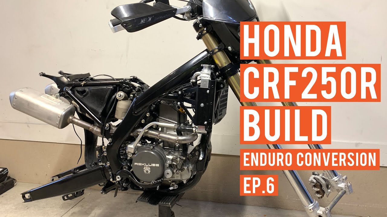 Honda CRF250R build Ep.6 (exhaust install) - YouTube