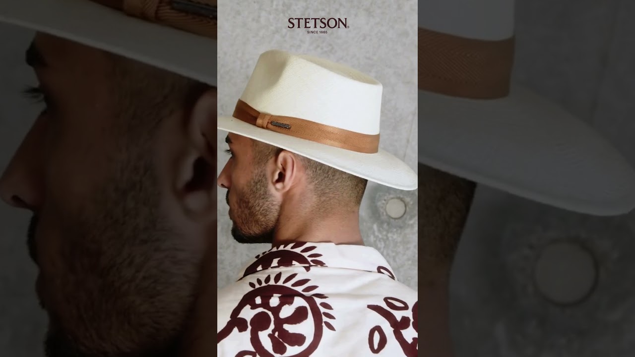 Chapeau Panama STETSON Homme/Femme - Paille De Ecuador - Bord 6.5