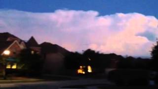 massive anvil storm cloud Texas 4/14
