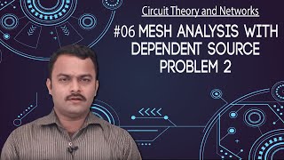 Mesh Analysis with Dependent Sources - Problem 2 - Electrical Circuit Analysis - Circuit Theory