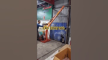 Cẩu xoay 360 chuyên dụng tời vật liệu xây dựng. lh 0989.740.551 #cauxoay360