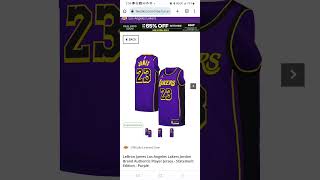 Restock: Lebron James LA Lakers Authentic NBA Jersey