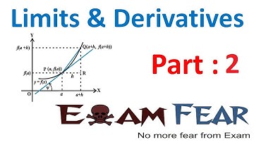 Maths Limits and Derivatives part 2 (Introduction to Limits) CBSE class 11 Mathematics XI