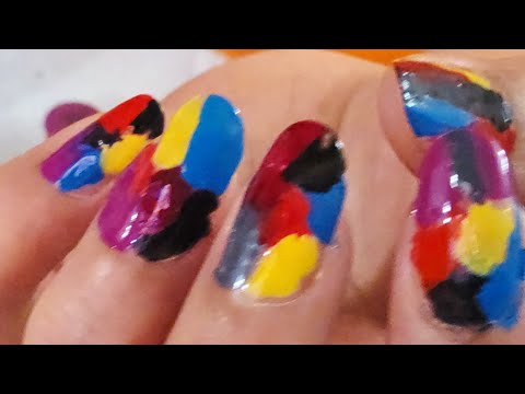 ASMR Pintandome las Uñas de Colores!