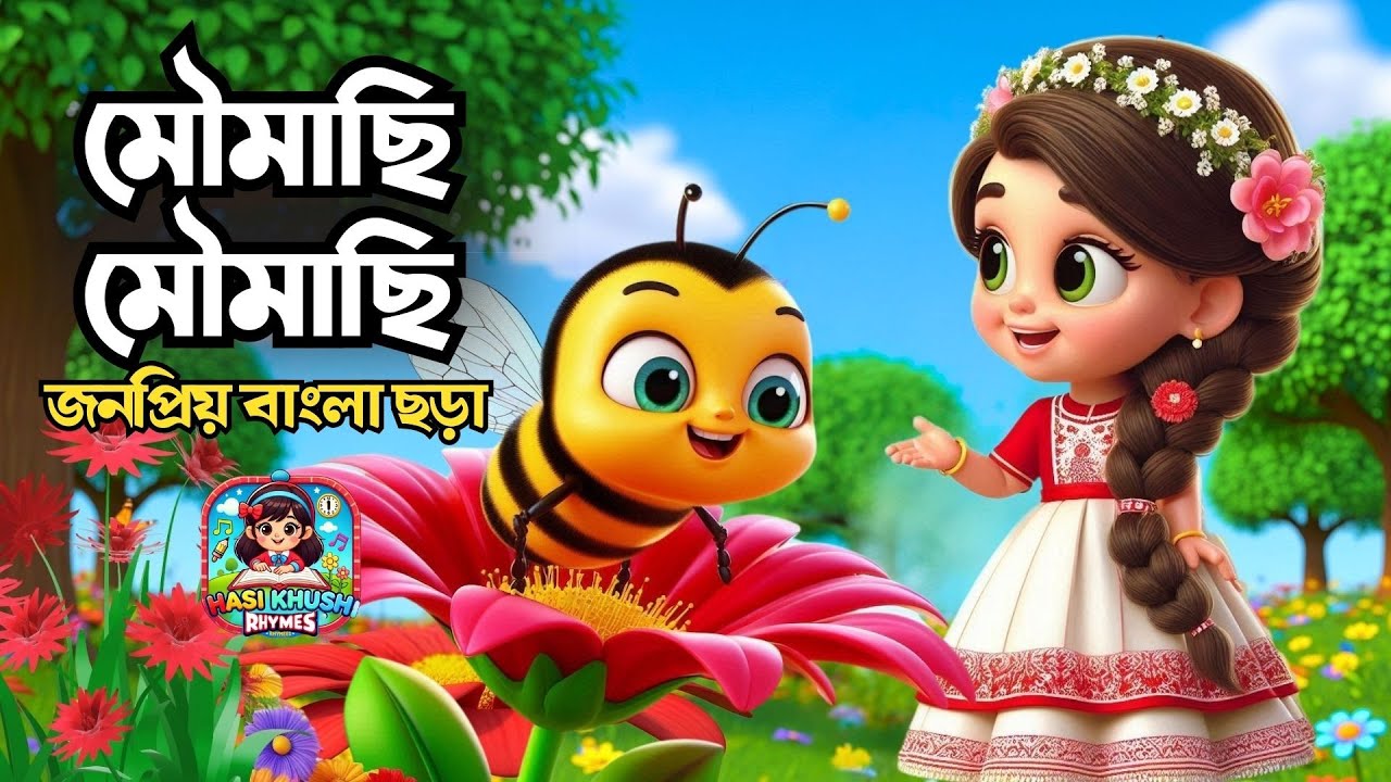 মৌমাছি মৌমাছি | Moumachi Moumachi | Bengali Rhymes Collection |  Hasi Khushi Rhymes