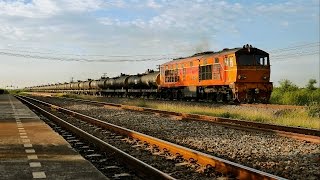 [ 4K ] รถไฟไทย # ขบวนรถสินค้าที่ 632 บึงพระ - แม่น้ำ (ด่วนดำ) ALSTHOM 4407