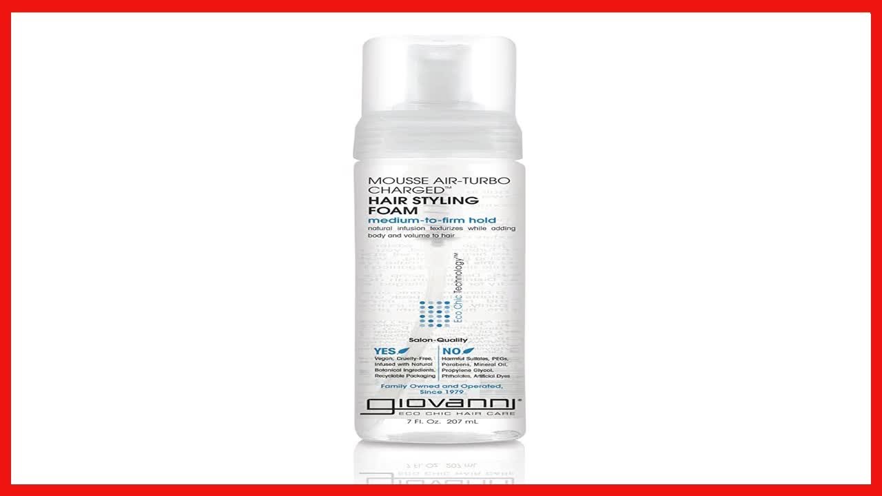 Great product GIOVANNI Mousse AirTurbo Charged, Hair Styling Foam