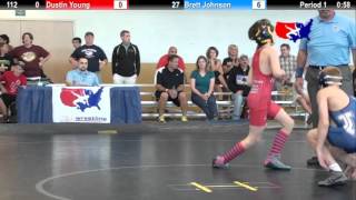 2012 Schoolboy Nat. Duals  112: Dustin Young vs. Brett Johnson