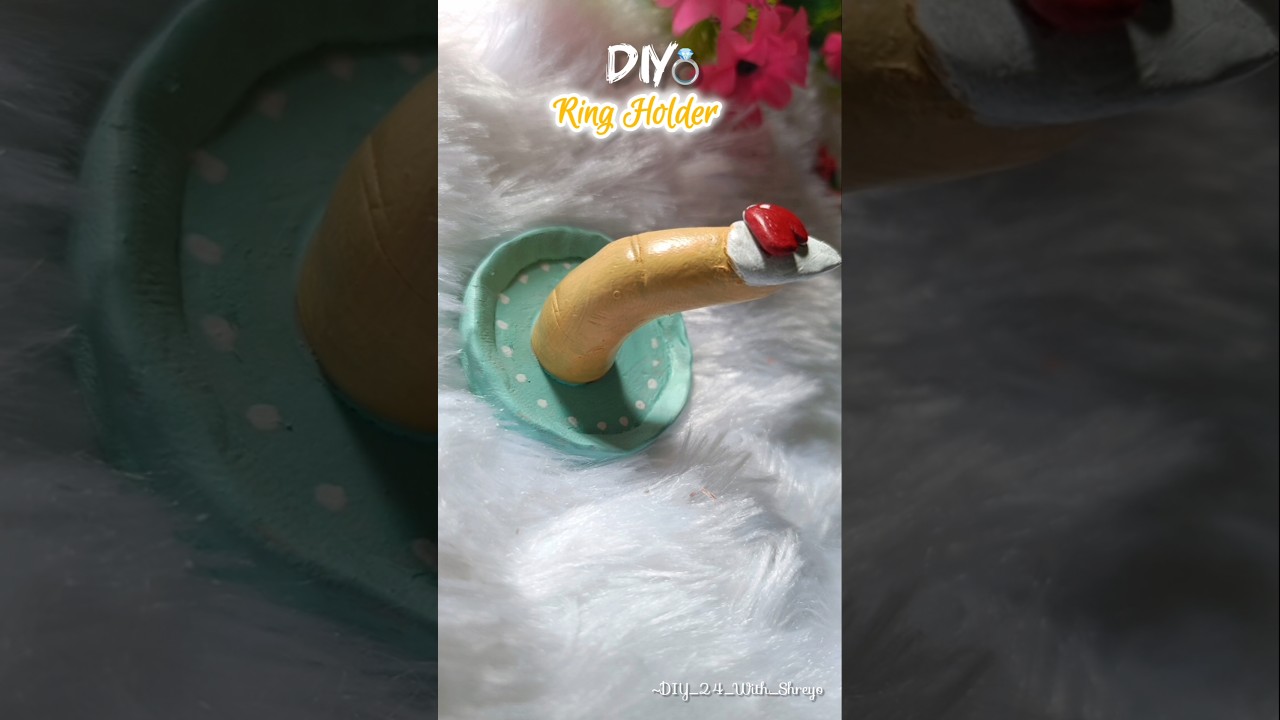 DIY Finger Shape Ring Holder💍|10/100 days challenge|
