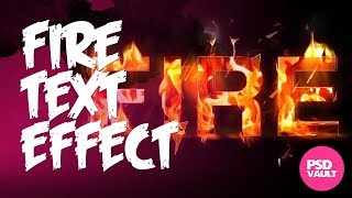 Photoshop Tutorial - Apply Fire Texture to Text Layer Wealth