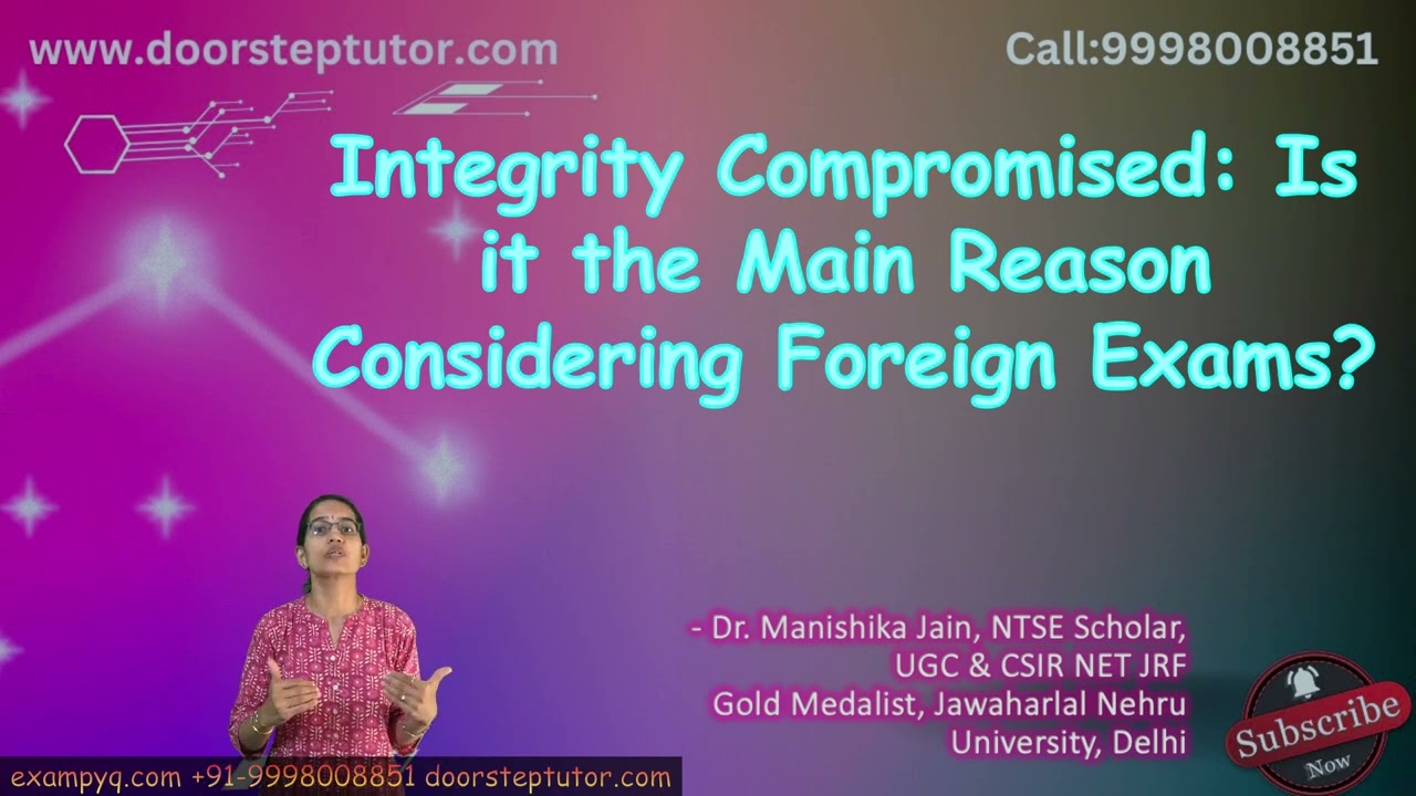 Integrity Compromised: Is it the Main Reason Considering Foreign Exams? 
