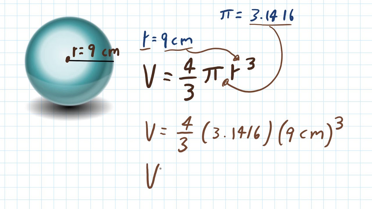 Hallar El Volumen De Una Esfera Youtube
