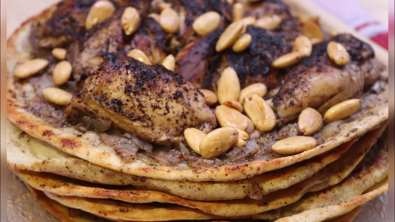 المسخن الفلسطيني على أصوله.. ولا أطيب  🇵🇸😍 Palestinian musakhan chicken and sumac recipe