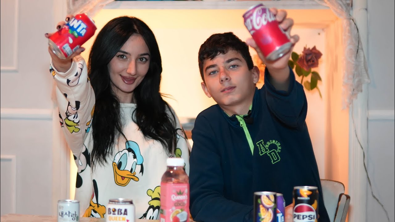 Fərqli içkilər daddıq 😱 (Çiyələkli FANTA, manqolu PEPSI)