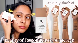 New Beauty Of Joseon Tinted Sunscreen On Brown Skin Is It Worth It?