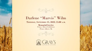 Darlene “Marvis” Wilm | Memorial Service